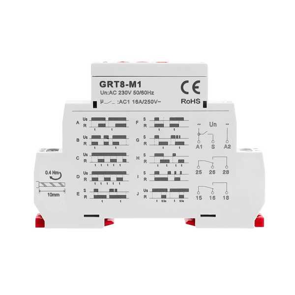 GRT8-M1-230/240多功能型時間繼電器